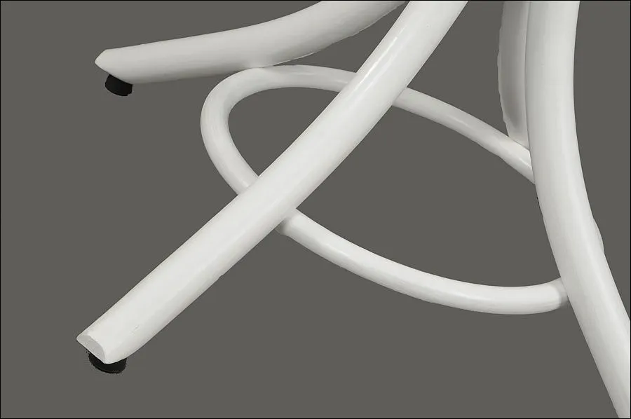 Wieszak drewniany WDR-1 biały stojący na kurtki | MIRAT. styl VINTAGE