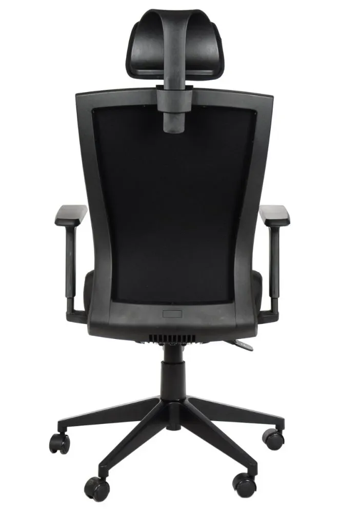 Fotel biurowy HG-0004F czarny ergonomiczny do biura | MIRAT.