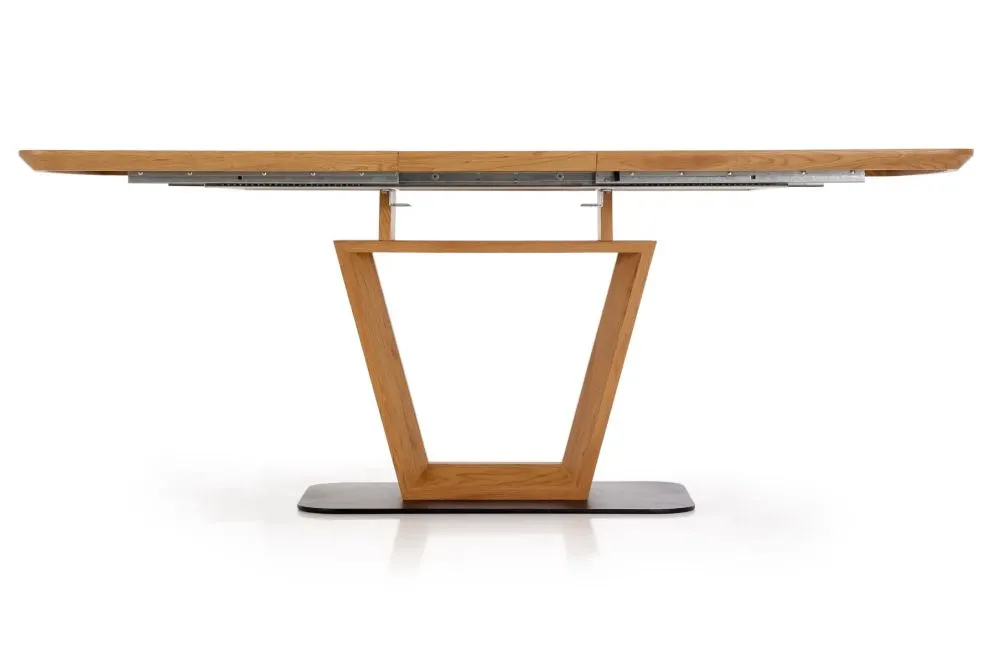 Stół BLACKY dąb złoty/czarny rozkładany nowoczesny | MIRAT.