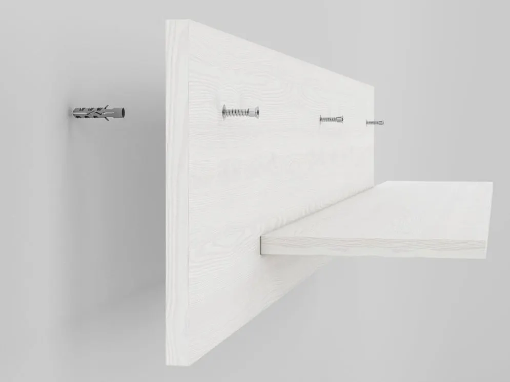 Półka BIANKA 138 sosna śnieżna ścienna do salonu I sklep meblowy MIRAT. styl SKANDYNAWSKI kolekcja BIANKA