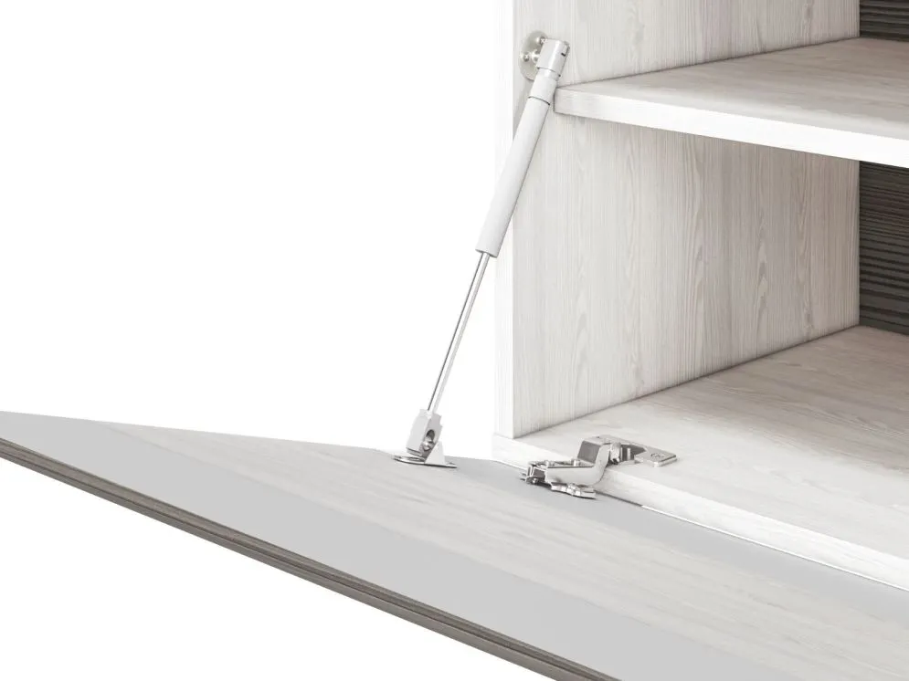 Szafka na buty BIANKA 1D sosna śnieżna/szara do korytarza I sklep meblowy MIRAT. styl SKANDYNAWSKI kolekcja BIANKA