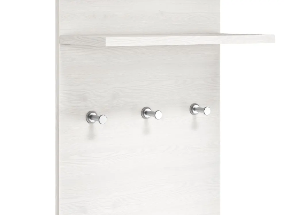 Wieszak do przedpokoju BIANKA sosna śnieżna/szary polskiej produkcji I sklep meblowy MIRAT. styl SKANDYNAWSKI kolekcja BIANKA