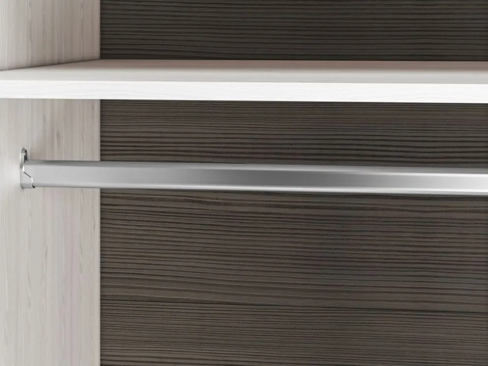 Szafa BIANKA 3D sosna śnieżna/szara z szufladami I sklep meblowy MIRAT. styl SKANDYNAWSKI kolekcja BIANKA