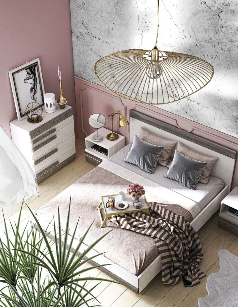 Komoda BIANKA 4S 86 sosna śnieżna/szara czteroszufladowa I sklep meblowy MIRAT. styl SKANDYNAWSKI kolekcja BIANKA