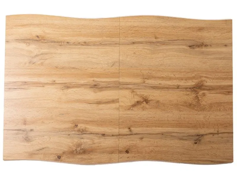 Rozkładany stół Fresno 120-180 cm dąb artisan czarne nogi | MIRAT styl LOFT