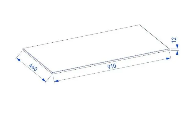 Elegancki blat łazienkowy kompaktowy 90 cm biały struktura kamienia | MIRAT