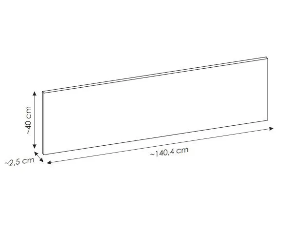 Blat łazienkowy 140 cm dąb evoke solidny I sklep meblowy MIRAT.