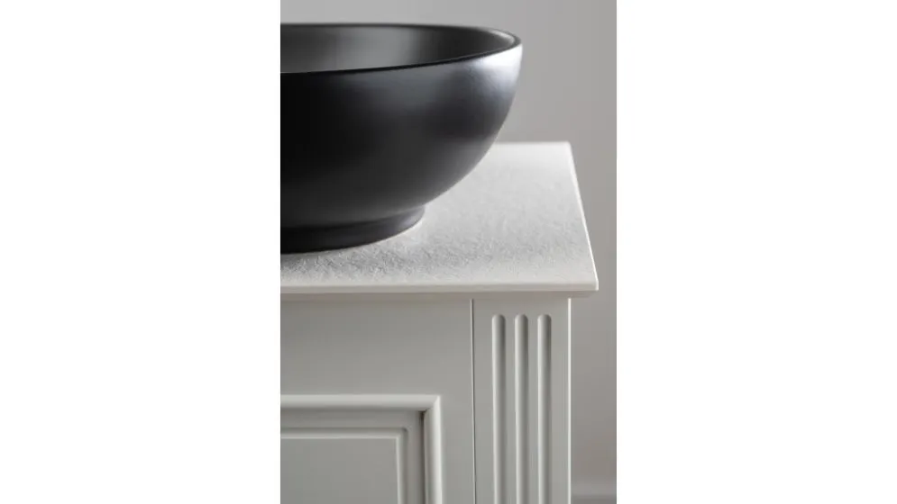 Blat łazienkowy kompaktowy 60 cm biały z fazą 45° trwały | MIRAT