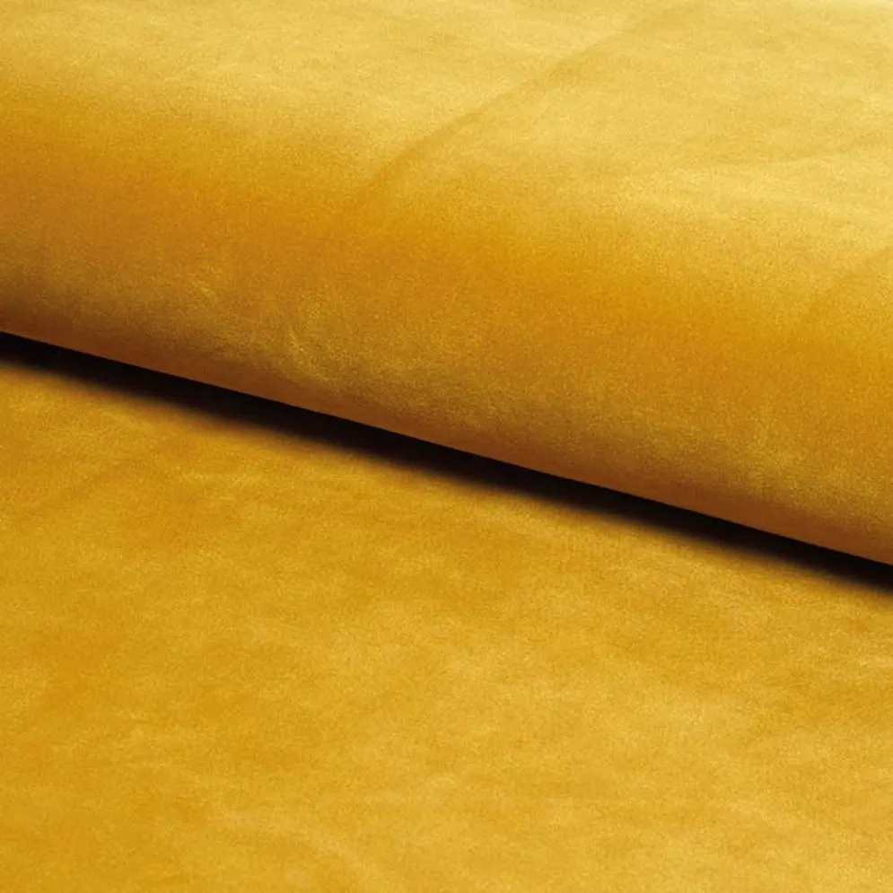 Fotel HARRY VELVET curry uszak do salonu | MIRAT. w stylu GLAMOUR, VINTAGE kolekcja