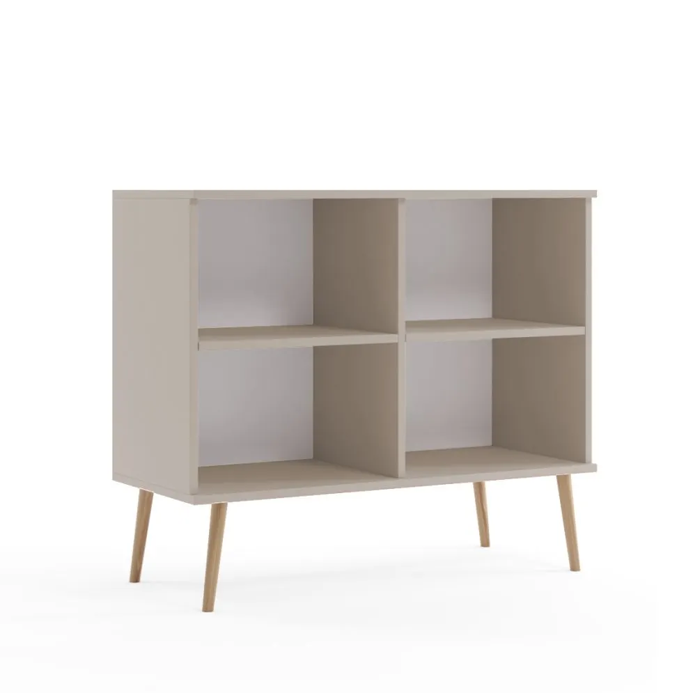 Drewniana komoda LEBEL z drzwiczkami 100cm kaszmirowa I sklep meblowy MIRAT. styl SKANDYNAWSKI kolekcja LEBEL