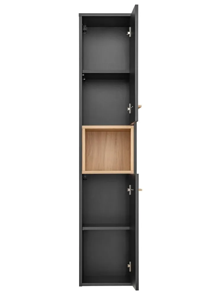 Szafka łazienkowa BORNEO COSMOS 800 grafitowa słupek | MIRAT.  kolekcja BORNEO COSMOS