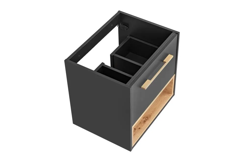 Szafka pod umywalkę BORNEO COSMOS 820 60cm grafitowa wisząca | MIRAT.  kolekcja BORNEO COSMOS