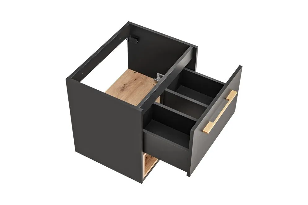 Szafka pod umywalkę BORNEO COSMOS 820 60cm grafitowa wisząca | MIRAT.  kolekcja BORNEO COSMOS