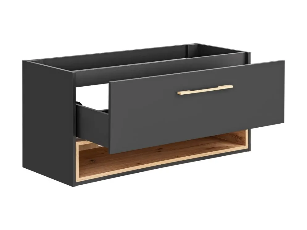 Szafka pod umywalkę BORNEO COSMOS 854 80cm grafitowa wisząca | MIRAT.  kolekcja BORNEO COSMOS