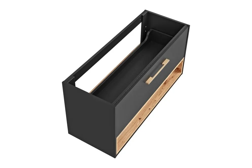 Szafka pod umywalkę BORNEO COSMOS 854 80cm grafitowa wisząca | MIRAT.  kolekcja BORNEO COSMOS