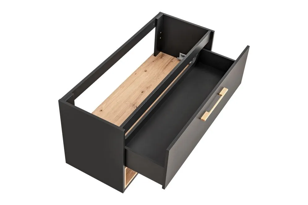 Szafka pod umywalkę BORNEO COSMOS 854 80cm grafitowa wisząca | MIRAT.  kolekcja BORNEO COSMOS