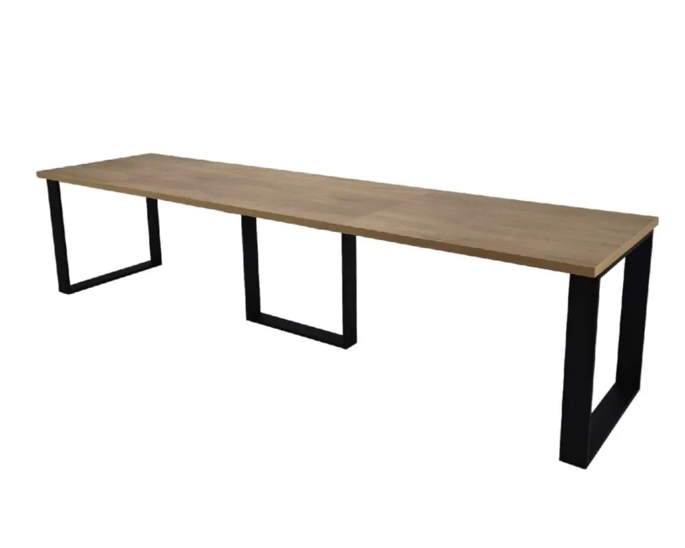 Stół rozkładany BORYS MAX 130(330)x85 dąb cremona I sklep meblowy MIRAT. styl LOFT