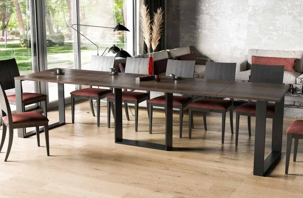 Stół rozkładany BORYS 130(290)x80 dąb monastery nowoczesny I sklep meblowy MIRAT. styl LOFT