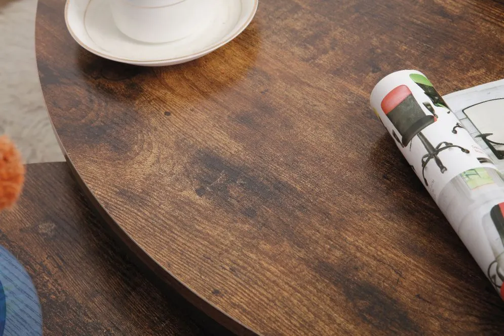 Stół okrągły ALTO II 80x80 brąz rustykalny/czarny mały do jadalni I sklep meblowy MIRAT. styl LOFT