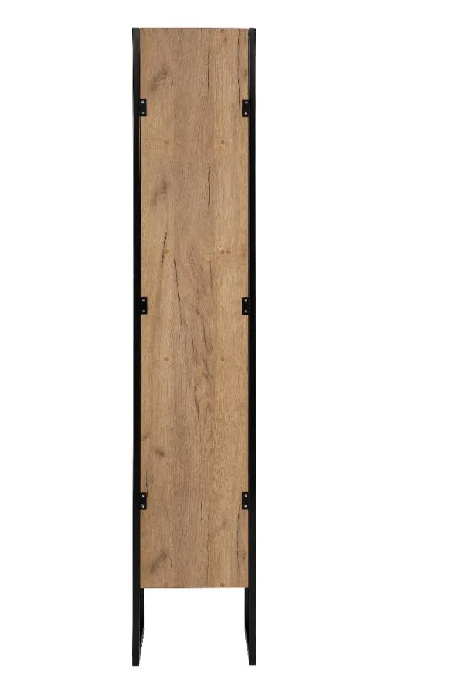 Szafka łazienkowa BROOKLIN 800 dąb craft złoty słupek | MIRAT. w stylu LOFT kolekcja BROOKLIN