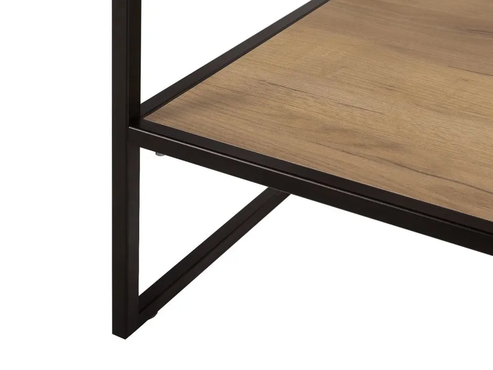 Szafka pod umywalkę BROOKLIN 80 cm dąb craft złoty stojąca szeroka loft | MIRAT. w stylu LOFT kolekcja BROOKLIN