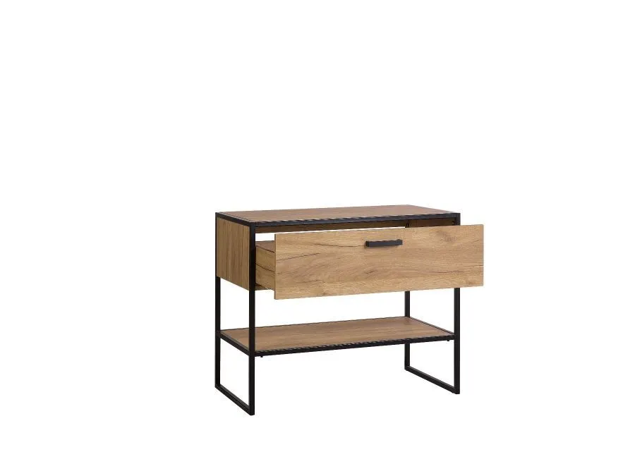 Zestaw mebli łazienkowych BROOKLIN 800 + 827 dąb craft złoty w stylu loft | MIRAT. w stylu LOFT kolekcja BROOKLIN