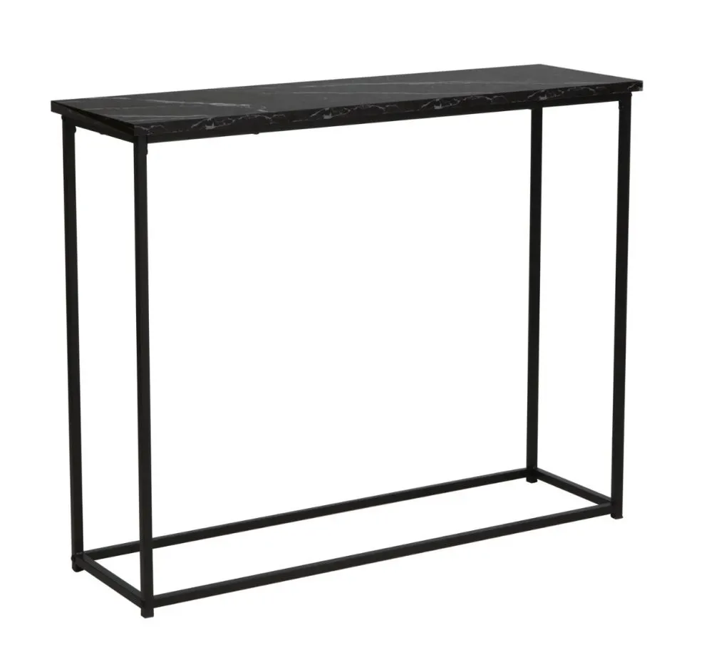 Konsola ROSSI C 100x30 czarna do przedpokoju I sklep meblowy MIRAT. styl GLAMOUR, LOFT