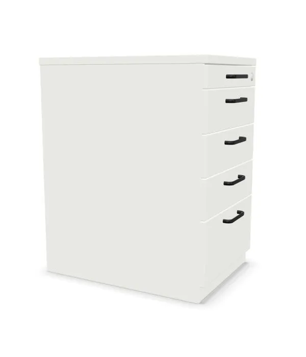 Kontenerek biurowy EASY SPACE 4D PB 43cm biały zamykany I sklep meblowy MIRAT.