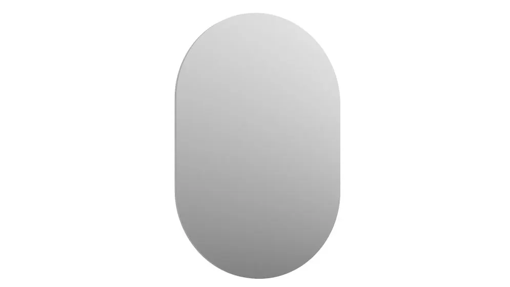 Lustro owalne HA50 50x75 cm białe bez ramy minimalistyczne | MIRAT  kolekcja HARMO
