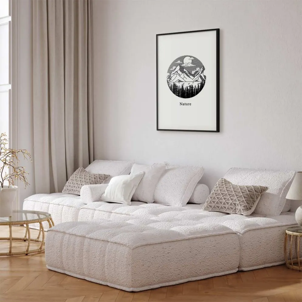 Plakat Zaginiona kraina 29,7x42 cm z ramą czarną z marginesem | MIRAT.