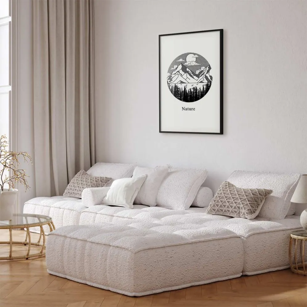 Plakat Zaginiona kraina 21x30 cm z ramą czarną bez marginesu | MIRAT.