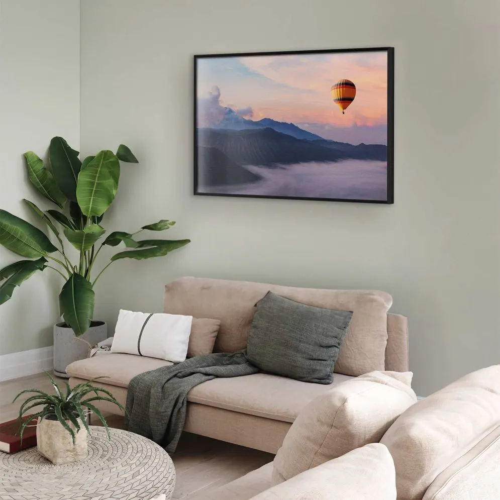 Plakat Warto marzyć 90x60 cm z ramą czarną bez marginesu | MIRAT.