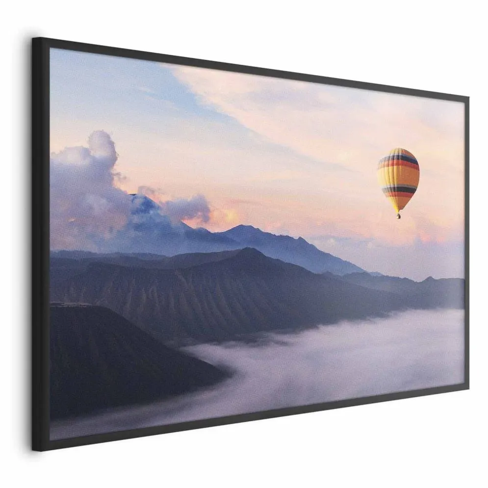 Plakat Warto marzyć 90x60 cm z ramą czarną bez marginesu | MIRAT.