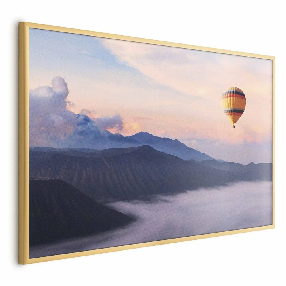 Plakat Warto marzyć 42x29,7 cm z ramą złotą bez marginesu | MIRAT.