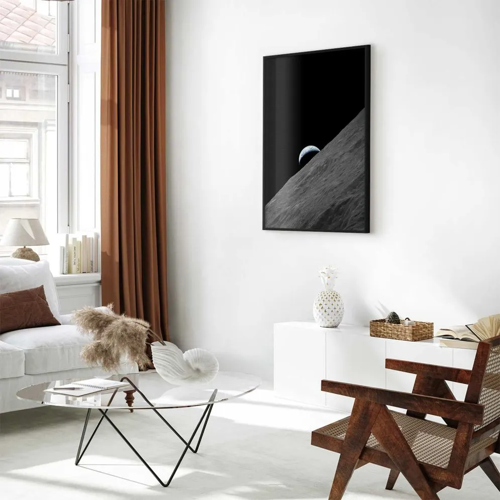 Plakat Samotna planeta 29,7x42 cm z ramą czarną bez marginesu | MIRAT.