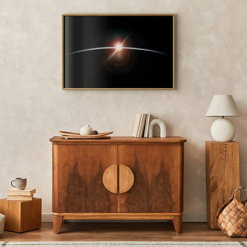 Plakat Horyzont 60x40 cm z ramą złotą bez marginesu | MIRAT.