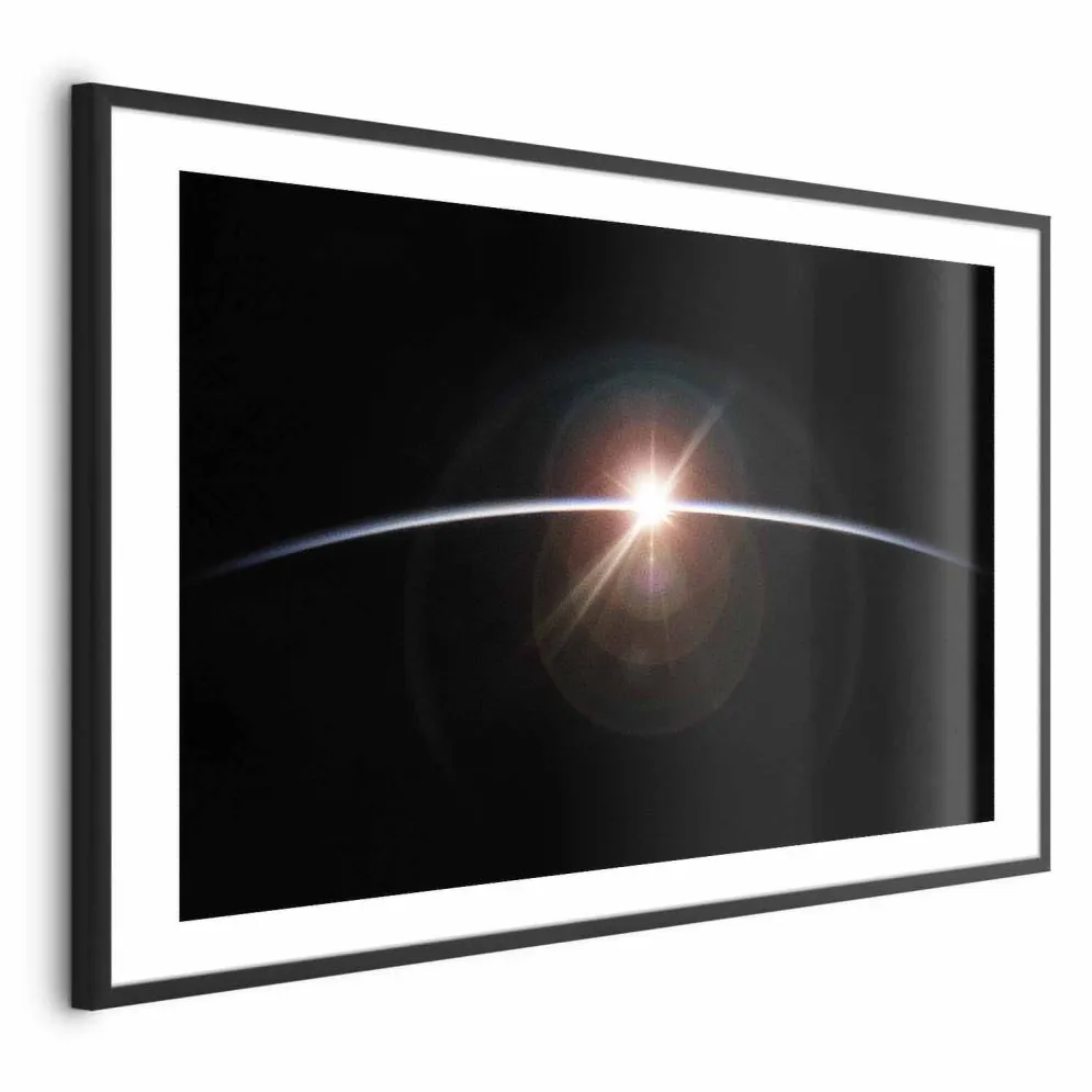 Plakat Horyzont 30x21 cm z ramą czarną z marginesem | MIRAT.