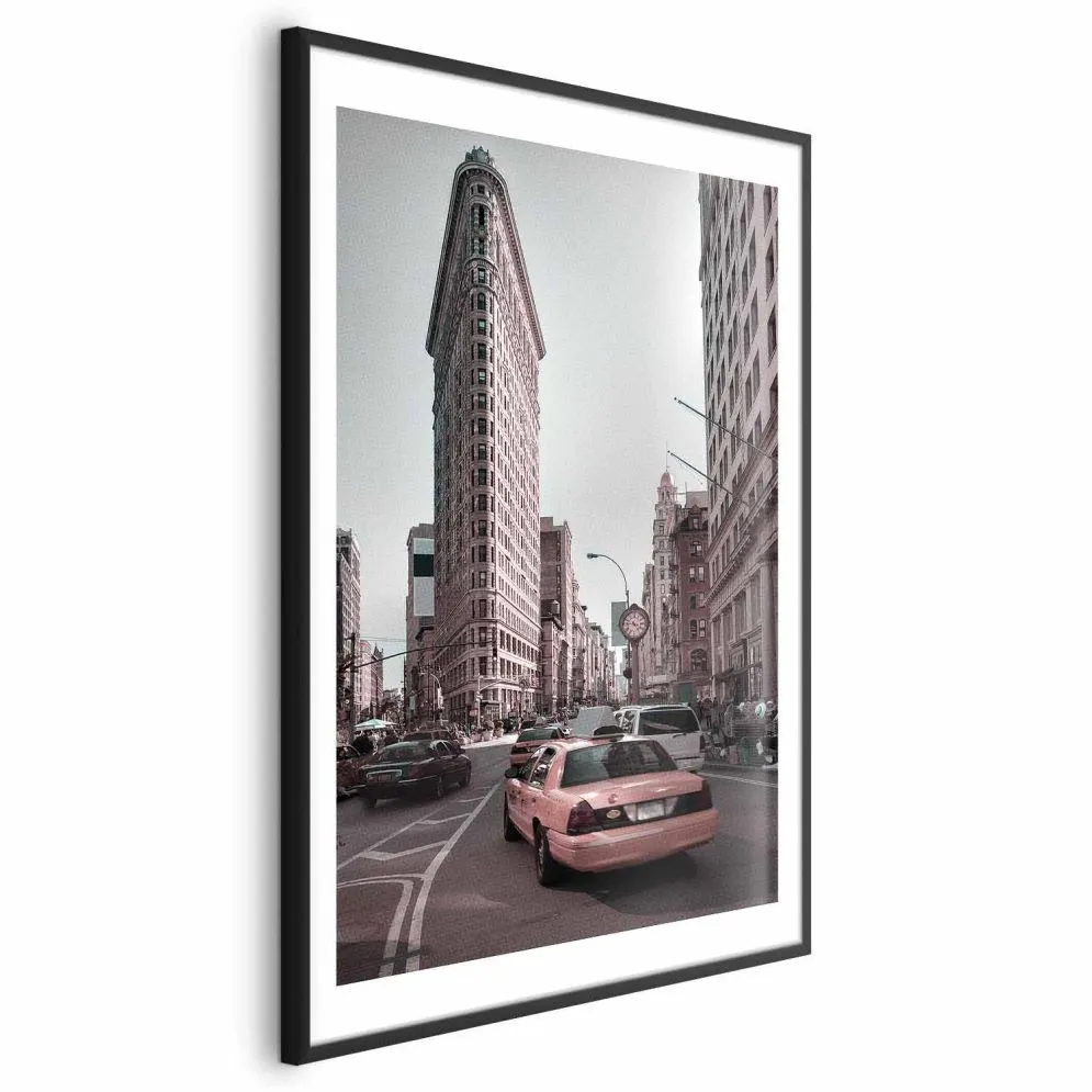Plakat Miejski ruch 60x90 cm z ramą czarną z marginesem | MIRAT.