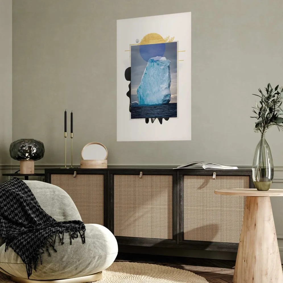Plakat Góra lodowa 29,7x42 cm bez ramy bez marginesu | MIRAT.