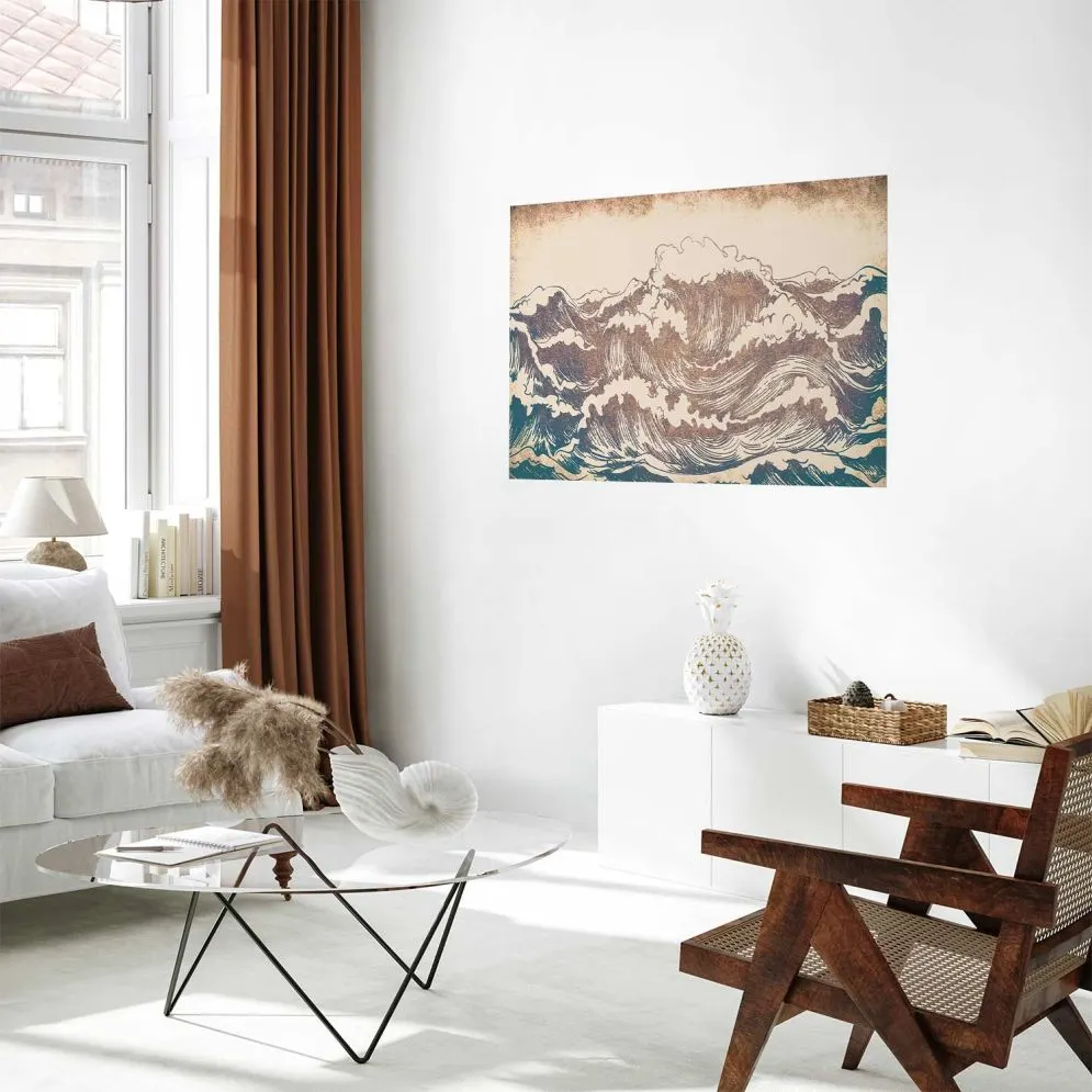 Plakat Olbrzymie fale 30x21 cm bez ramy bez marginesu | MIRAT.