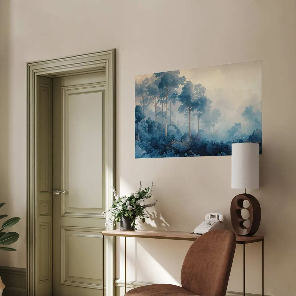 Plakat Lasek we mgle 90x60 cm bez ramy bez marginesu | MIRAT.