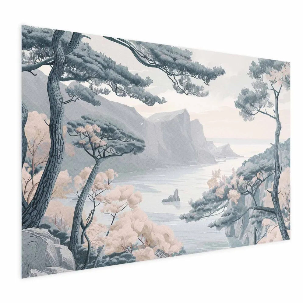 Plakat Błękitne wybrzeże 90x60 cm bez ramy z marginesem | MIRAT.