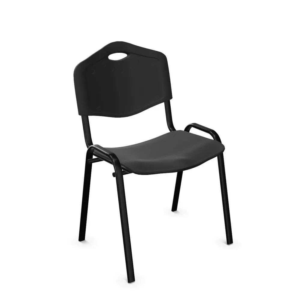Krzesło z tworzywa ISO ciemno szare konferencyjne I sklep meblowy MIRAT.