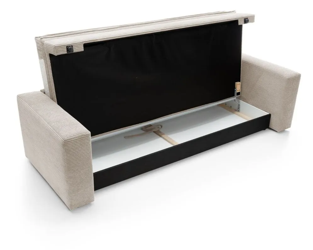 Sofa rozkładana LUNA jasna beżowa do salonu I sklep meblowy MIRAT.