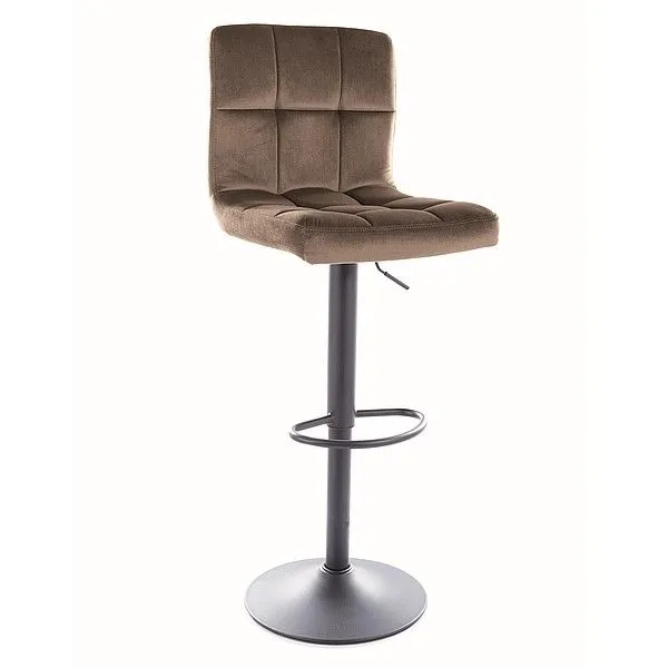 Hoker C-105 VELVET ciemnobeżowy z regulacją wysokości I sklep meblowy MIRAT. styl GLAMOUR, LOFT