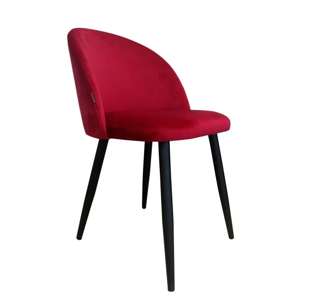 Krzesło CLAUDINE 1 VELVET bordowe nowoczesne | MIRAT. w stylu  kolekcja