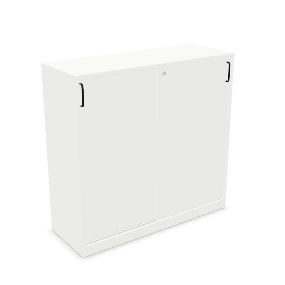 Szafka biurowa przesuwna EASY SPACE CABINET S 3-OH 120cm biała zamykana I sklep meblowy MIRAT.