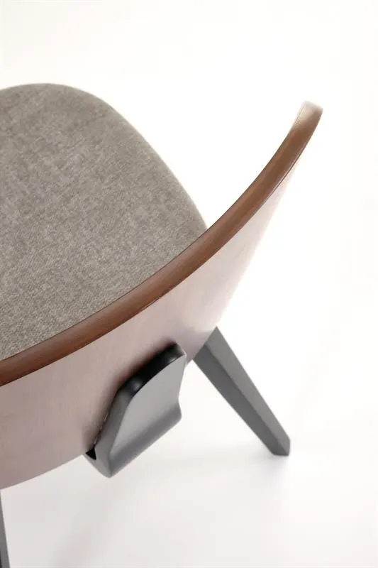 Krzesło K563 czarne/orzech na drewnianych nogach I sklep meblowy MIRAT.