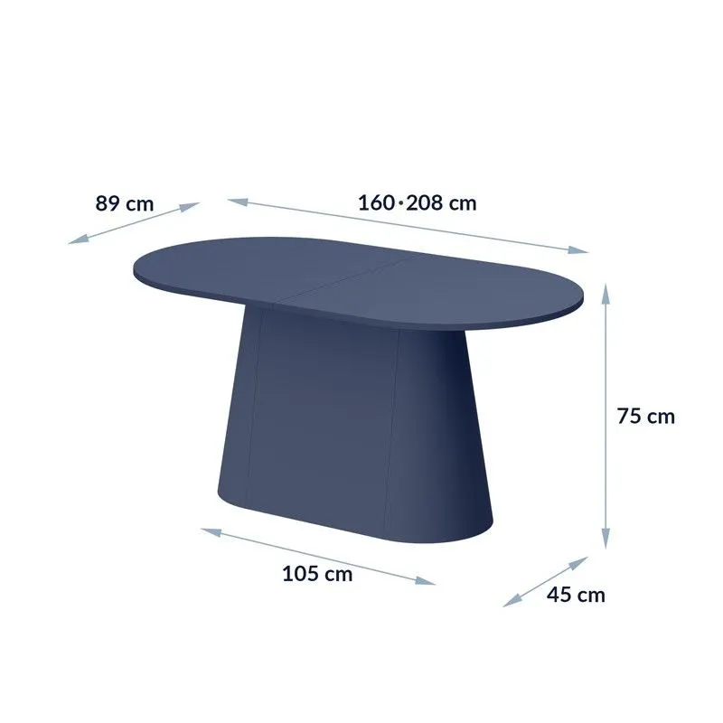 Stół rozkładany CAPITOLO 160(208)x90 bordowy I sklep meblowy MIRAT. styl PASTELE