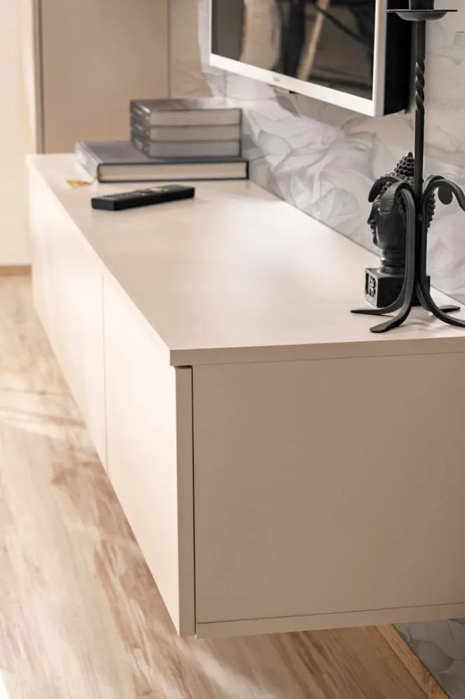 Meblościanka GUSTO PW B kaszmir/dąb artisan wisząca I sklep meblowy MIRAT.